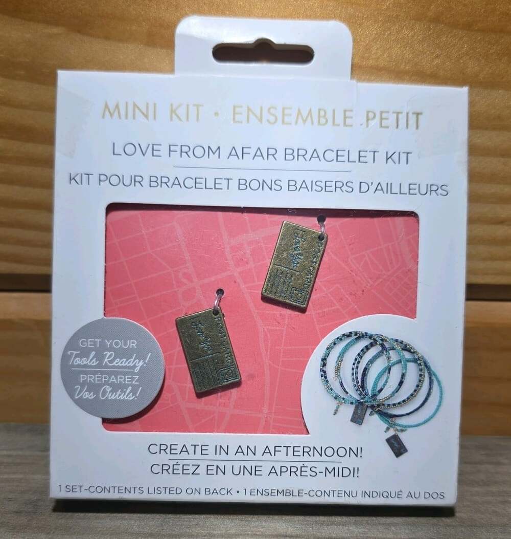 Jewelry CRAFT DIY Mini Kit Bracelet “Love From Afar” NEW Hobby Postcards Gift